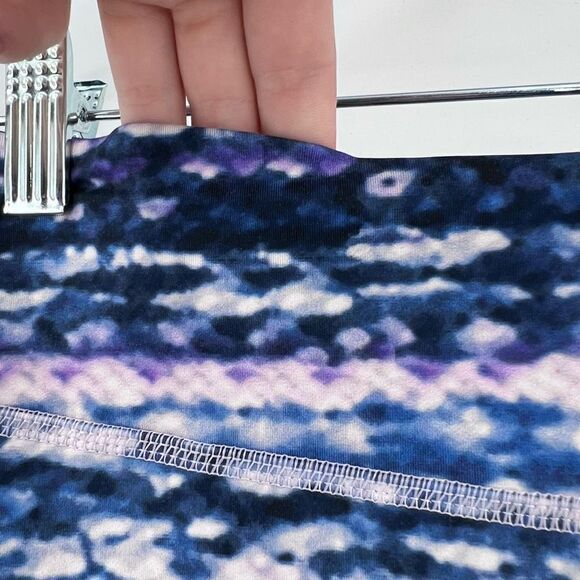 Zella Womens Live In Slim Athletic Leggings Purple League Jungle Stripe Size XXS - Picture 9 of 9